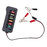 SOIMISS Batterietester car display screen display car battery tester batterie-tester -Anzeige Indikator Voltmeteranzeige Draht Kfz-Lasttester-Anzeige Autobatterieprüfer Abs Grey