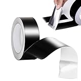 ZZHypGr Aluminium Klebeban 50mm x 20m, Selbstklebendes Alu-Klebeband Aluband, Wasserdichtes- und hitzebeständiges Band zum Versiegeln, Reparieren und Isolieren (Schwarzes Band 1PCS)