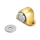Edelstahl Türstopper mit innovativem Magnethalt für maximale Stabilität (Gold)