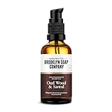 Brooklyn Soap Company Bartöl 50 ml Oud Wood & Santal - Pflegendes Bart Öl für Herren - Für die tägliche Bartpflege - Beard Oil in Reisegröße, ideal als Geschenk für Männer