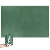 TRIWONDER wasserdichte Zeltunterlage Zeltplanen, Leichte Picknickdecke Campingdecke für Camping Wandern Strand Picknick (Grün, S - 2.2x1.5m)