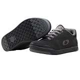 O'NEAL | Mountainbike-Schuhe | MTB Downhill Freeride | Vegan | Gleichgewicht zwischen Grip und Fußrepositionierung, Innengelenkschutz | Pinned Pro Flat Pedal V.22 Shoe | Erwachsene | Schwarz Grau | 43