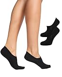 Nur Die Bambus Sneaker Füssling 2er Pack Damen kaum sichtbar Bambussocken Socke weich atmungsaktiv unsichtbar verrutschen nicht