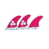 HFWRDVJCM FCS II Rosa Surfbrett Flossen Mf Medium G5 Große G7 Thruster Aus Fiberglas Und Waben(Mf M G5)