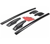 Dachträger Für Peugeot 206 207 208 Auto Aluminiumlegierung Dachgepäckträger Gepäckträgerstange Dekoratives Zubehör Dachbox Auto(Schwarz)