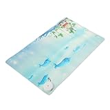 Beheizte Maus -Pad, Reibungswiderstand Automatisches Abschalten von PU Leder 24x14in Großes Warmes Mauspad 3 Level Heizung für Büro für Desktop (EU-Stecker)