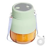 Saftpresse, Entsafter, Entsafter, Eiszerkleinerer, 800 ml Saftmischer, wiederaufladbarer Saftpressenbecher, kabellose -Zitruspresse, Saftmaschine für die