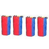 Cabilock Sackhüpfen Taschen 4 Stück Outdoor Renntaschen aus Strapazierfähigem Stoff Bunte Känguru Hüpfsäcke für Garten Partyspiele