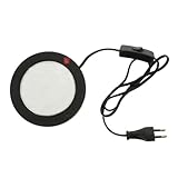 FIXOSHEE Mini Elektrische Heizplatte für Kerzenwachs Schmelzen Kompakter Wachsschmelzer mit Keramikglas Energiesparende Heizvorrichtung für DIY Kerzenherstellung und Wachs erwärmung