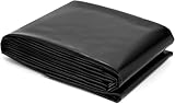 Neegaurd 3x3m Teichfolie, Flexible Teichfelle Teichfolie, Verstärkte Schwarze HDPE Teichfolien für Außenteiche, Faltbare Gummifische Teichfolien für Wasserfall, Teich und Fischteiche