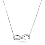 s.Oliver Necklace - Elegante Halskette aus poliertem 925er Silber - Silber - Ankerkette 45 cm - wasserfest & hautfreundlich