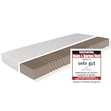 Sleepneo Matratze 90x200, Härtegrad H5, Höhe 18cm, 7 Zonen Kaltschaummatratze 90x200 cm, Antibakterieller Active Greenfirst Bezug ideal für Allergiker, waschbar mit 4-seitigem Reißverschluss