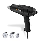 Steinel 82147 Heißluftpistole HL 1821 S im Koffer-Set, Inkl. 3 Düsen, schwarz, 1800 W Heißluftfön, 550° C, 2-Stufen-Gebläse, Thermosicherung, 2.2 m Kabel