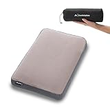 qeedo Comfort Pillow - Travel, kompaktes Reisekissen aus Memory Foam (38 x 28 cm) komprimierbar, waschbarer Bezug aus Polyester, Campingkissen, für Camping-, Auto-, Zug- oder Flugreisen