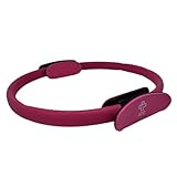 ATC Handels GmbH Pilates Ring 38cm für Widerstandstraining mit rutschfesten Griffen - Trainingsgerät für Core-Training, Zuhause, Yoga und Fitness, pink