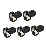PACKOVE 5 Sätze Für Uhren Uhrenbox Uhrenaufbewahrung Uhrenhalter Uhrenkoffer Schmuckbox Uhrenetui Aus Leder Uhrengehäuse Für Herren Reise Uhrenetui Pu Black 2 Stück * 5