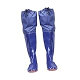 Sharplace Wathosen zum Angeln, Stockingfoot, Jagdstiefel für Herren, atmungsaktiv, mit Stiefeln, Landwirtschaft, PVC-Regenstiefel, wasserdichte Wathosen, Schuhe 44 Eur Größe