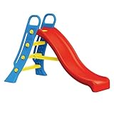 Dolu – Große Wasserrutsche – 2-in-1 Große Blaue Leiter und rote Schräge Freistehende Rutsche für Kinder drinnen & draußen (H104 x L165,5 x B77,5 cm)