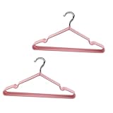 Alipis 10St Wäsche ständer aus Metall Kleidung Hosenbügel Aufhängerschnalle Zubehör hängend kleiderständer Clothes Drying Rack metallbügel Kleiderhalter Kleiderbügel Rostfreier Stahl Rosa