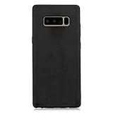 cuzz Samsung Galaxy Note 8 Hülle Case Silikon Schutzhülle Handyhülle,Outdoor Stoßfest Schutzhülle Schmaler Telefonschutz,Staub und Scratch-Stoßfest-Schwarz