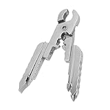 Multifunktions-Klappwerkzeug-Zange, professionelles faltbares 15-in-1-Schlüsselring-Mini-Multi-Tool-Anti-Verschleiß-EDC-Messer Praktisch für Reisen im Freien