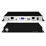 ORIVISION H.265/264 4K HDMI VGA Dual Ethernet Video Decoder, IP zu IP Transcoder, HTTP HTTPS RTSP RTMP SRT UDP/RTP, Embedded RTMP Server, 1/4/9CH Dekodierung Live Broadcasting YouTube Facebook
