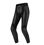SHIMA Monaco 2.0 Leder Motorradkombi Damen - Schwarz Frauen Motorrad Lederkombi mit Protektoren - Hose und Jacken (Hosen, L)