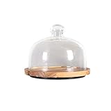 AOYANQI-Geschirr Käse-Platte Abdeckungen, Party Dessertteller Konditorei Restaurant Kuchen Preservation Platte mit Deckel für Teller/Serviergeschirr (Size : 8 inches)