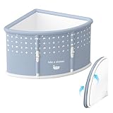 Faltbare Badewanne für Erwachsene und Kinder, 55 x 73 x 90 cm Fächerförmige faltbare Badewanne, platzsparende mühelos faltbare Eckbadewanne für Home Spa (Grey)
