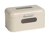 ECHTWERK Brotkasten, Brotbox, aus Metall, 'smal',creme, 30 x 20 x 15.5 cm
