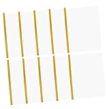 Operitacx 10St Schubladenordner aktenkoffer aktentasche Kunststoffordner cartape büromappe Cracker Türaufkleber A4-Ordner Sieb Hebelclips aus Kunststoff Schülerordner mit Stab Plastik Yellow