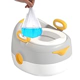 Djowyh Kinder Töpfchentraining Toilette - Kinder Toilettenaufsatz,Mit Polster Kinderhocker Urinal Für 1-6 Jahre Mädchen Badezimmer Reise