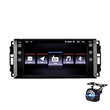 SFUOE Auto Android Radio Stereo Multimedia Fit for Jeep Cherokee Compass Commander Wrangler 300c Fit for Dodge Caliber Liberty 2009 2008 2010 2011 In-Dash-Video (Color : 1G 16G CAM)
