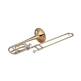 Standard Posaune Intermediate Bb Flat Tenor Slide Posaune mit F Befestigung inklusive Mundstück Tragetasche Handschuhe Reinigungstuch