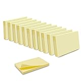 WAYTEX Haftnotizen, selbstklebend, wiederverwendbar, 12 Blöcke à 100 Blatt, 75 x 125 mm