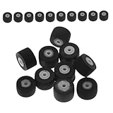 DECOMELODY 20 Stück Teiliges Gummi pinchroller für Videorekorder Kassette Präzise Maße Einfache Installation Stabile Laufrollenlager für Zuverlässigen Bandbetrieb