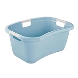keeeper Ergonomische Wäschewanne, Anti-Rutsch-Softgriffe, 50 l, Janne, Nordic Blue