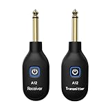 Fivetwofive Drahtloser Sender für E-Gitarre, Elektrischer Blasrohr-Bass-Transceiver, Zubehör für Musikinstrumente A12