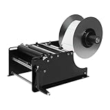 TONFEION Etikettiermaschine MT-30 für Runde Flaschen, Hochpräzise (±0,5mm) mit Handjoystick, 10-30/Min, Tischmontage (Schwarz)