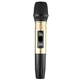 ERSINIAN Mikrofon Einzelnes drahtloses UHF-Mikrofonsystem Kondensator-Handmikrofon UHF-Lautsprecher mit tragbarem USB-Empfänger für KTV-DJ-Sprachverstärker-Handmikrofon