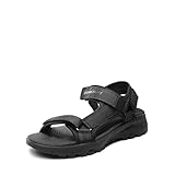 DREAM PAIRS Damen Sandalen Sport Outdoor Sandale Wandern Sandalen Trekking Flach Sommerschuhe Leicht Alles SCHWARZ 41 (EUR) SDSA2320W-E