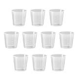 ITECHNIK 10 Stück 30 ml Messbecher Kunststoff Mischbecher Labor und Kochen und Malerei Zubehör