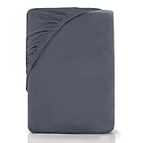 NatureMark Spannbettlaken gebürstete Mikrofaser, 100% Polyester Anthrazit 140 X 200