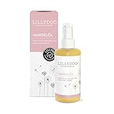 LILLYDOO parfürmfreies Babyöl Mandel, 99% reines Mandelöl kaltgepresst mit Vitamin E zur Babypflege, vegane Naturkostmetik, Dermatest sehr gut in hochwertiger Glasflasche (100ml)