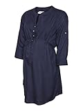 MAMALICIOUS Damen Mlmercy 3/4 Woven Tunic Noos Eco A. Tunika Shirt, Navy Blazer, XL EU