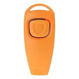 BaoFufc Clicker Training für Hunde Haustiertraining Clicker mit Schlüsselanhänger Hundeklicker Einfach zu bedienen für Verhaltenstraining Haustiertraining Clicker und Hundeklicker Combo, Orange