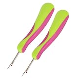 2PCS Nahttrenner Handlicher Stich Unpicker Scharfe Nähnahtfadenentferner mit ergonomischen Griffen zum Nähen Basteln Entfernen von Fäden