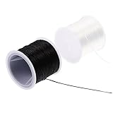 PartyKindom 4Rollen Elastische Schnur für DIY Schmuck Hochwertige Bastelschnur für Armbänder Fußkettchen Vielseitig Einsetzbar Hautfreundlich und Langlebig