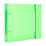 OTCRAFT Ordner-Schablonen-Aufbewahrung, sauberes, transparentes weiches PVC, für nachfüllbare 15,2 x 15,2 cm große Notizbuchtaschen, Karton, Abstand zwischen den Aufbewahrungsordnern, Organizer