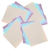 Generisch 20 Stück A4 Registerblätter aus Kunststoff mit Vertikalen Registern Nummerierte Trennblätter für 3 Loch Ordner Universell für Schule Büro und Notizbücher